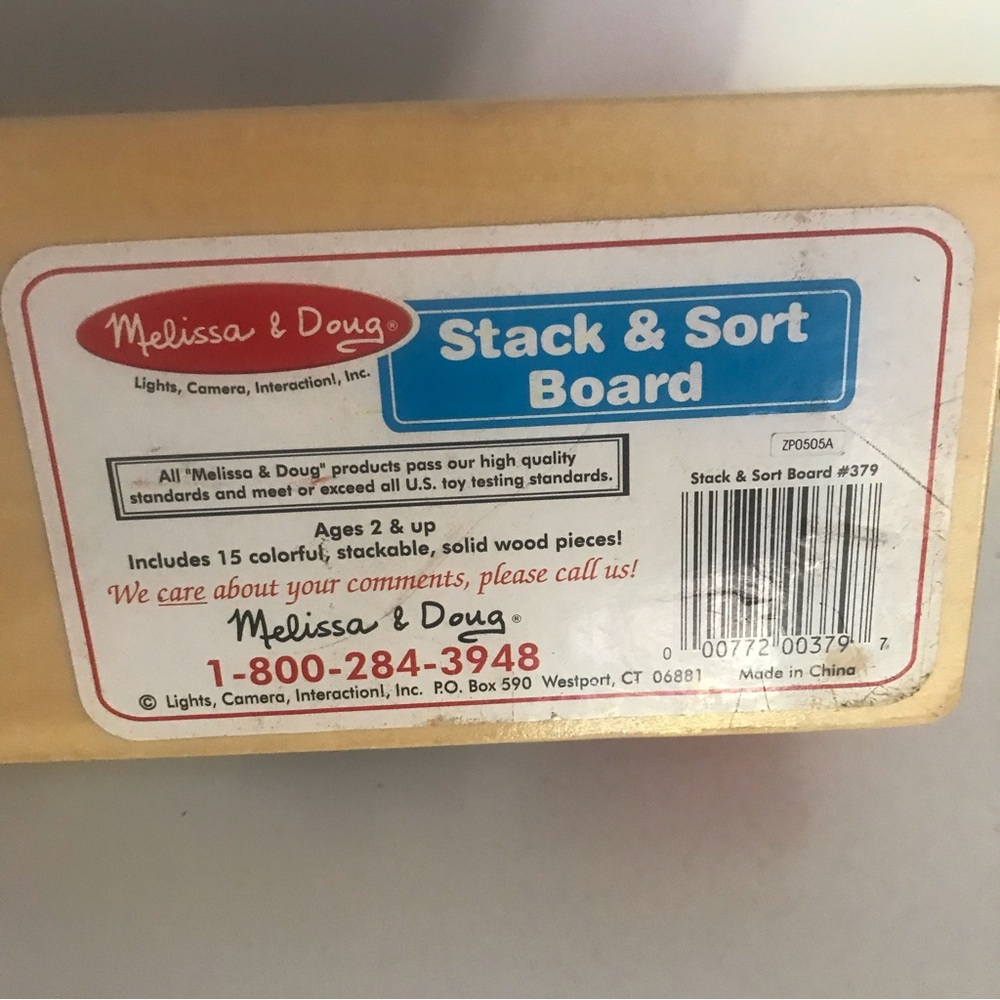 Melissa & Doug Stack & Sort Board - Picture 3 of 3